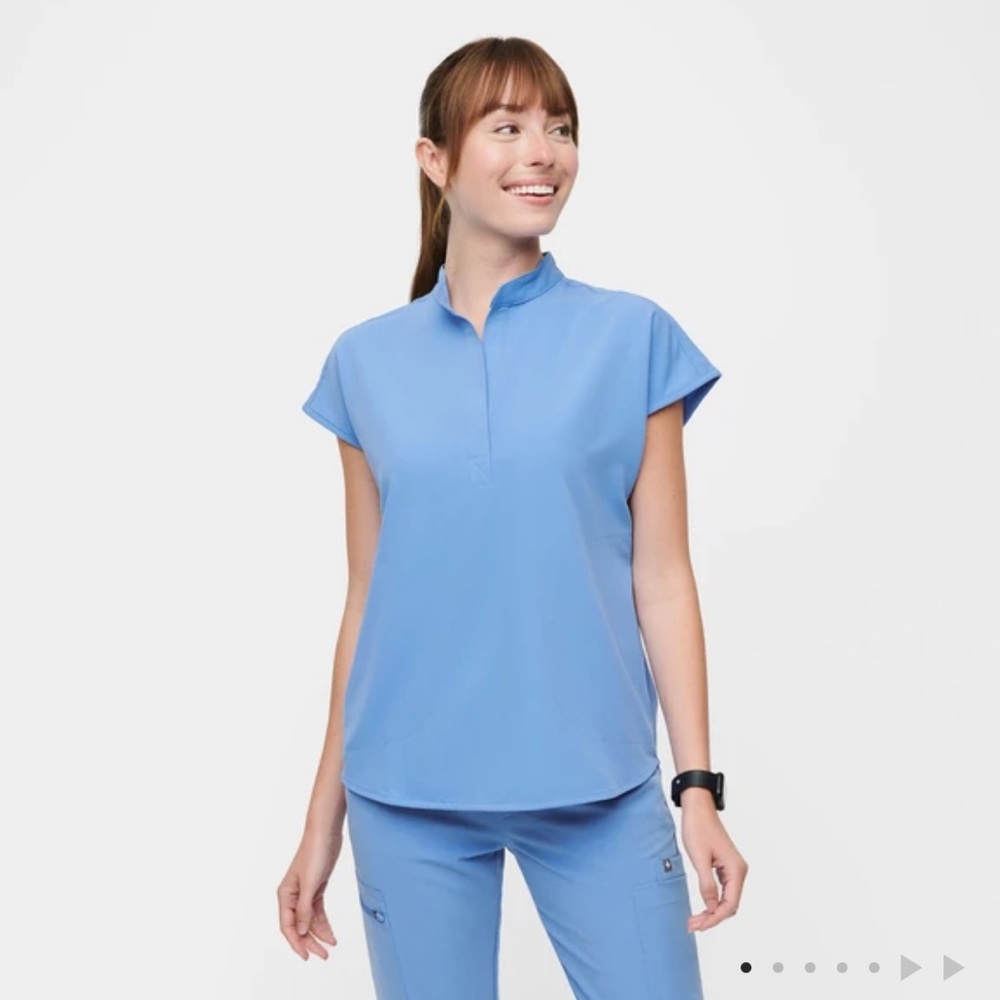 NWT FIGS | Rafaela Oversized Scrub Top (Ceil Blue)